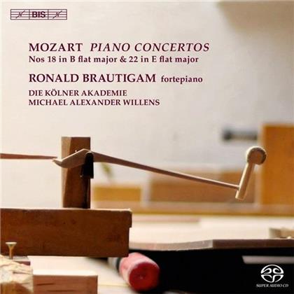 Wolfgang Amadeus Mozart (1756-1791), Michael Alexander Willens, Ronald Brautigam & Kölner Akademie - Klavierkonzert 18 & 22 (SACD)