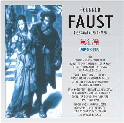 Georges Nore, Geori Boue, Jeanne Campredon, Leon Beyle, Ivan Koslovsky, … - Faust (Margarethe) - MP3 - 4 Gesamtaufnahmen (2 CDs)