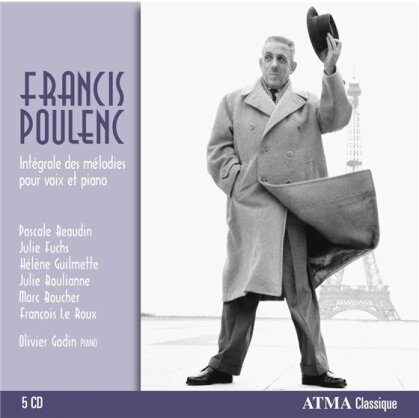 Francis Poulenc (1899-1963), Pascale Beaudin, Julie Fuchs, Helene Guilmette, Julie Boulianne, … - Integrale Des Melodies Pour Voix Et Piano (5 CD)