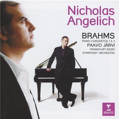 Johannes Brahms (1833-1897), Paavo Järvi & Nicholas Angelich - Klavierkonzerte Nr.1&2 (2 CDs)
