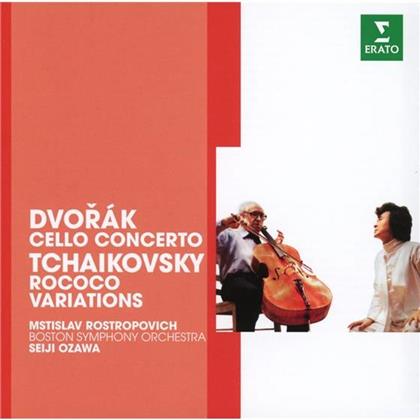 Antonin Dvorák (1841-1904), Peter Iljitsch Tschaikowsky (1840-1893), Seiji Ozawa & Mstislav Rostropovitsch - Cellokonzert Op.104/Rococo