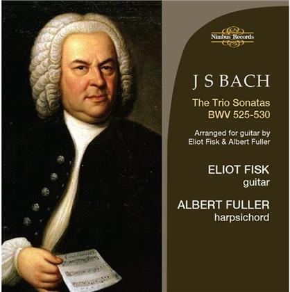 Johann Sebastian Bach (1685-1750), Eliot Fisk & Albert Fuller - The 6 Trio Sonatas Bwv 525-530 Arranged for Guitar by Eliot Fisk & Albert Fuller