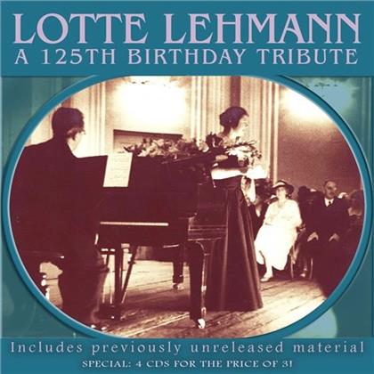 Lotte Lehmann - 125th Birthday Tribute - Includes Previously Unreleased Material (4 CDs)