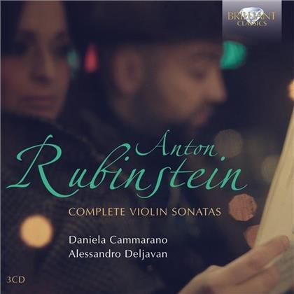 Anton Rubinstein (1829-1894), Horia Andreescu, Daniela Cammarano, Alessandro Deljavan & George Enescu Philharmonic Orchestra - Complete Violin Sonatas (3 CDs)
