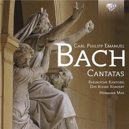 Das kleine Konzert, Rheinische Kantorei, Carl Philipp Emanuel Bach (1714-1788) & Hermann Max - Kantaten - Cantatas (2 CD)