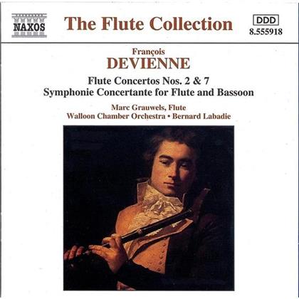 Francois Devienne, Bernard Labadie, Marc Grauwels & Walloon Chamber Orchestra - Flötenkonzerte 2 & 7, Symphonie Concertante For Flute And Bassoon
