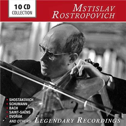 Dimitri Schostakowitsch (1906-1975), Robert Schumann (1810-1856), Johann Sebastian Bach (1685-1750), Camille Saint-Saëns (1835-1921), … - Legendary Recordings (10 CDs)
