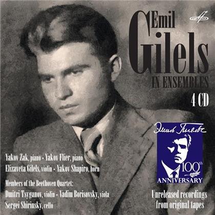 Emil Gilels, Wolfgang Amadeus Mozart (1756-1791), Ferruccio Busoni (1866-1924), Franz Joseph Haydn (1732-1809), … - Emil Gilels In Ensembles (4 CDs)