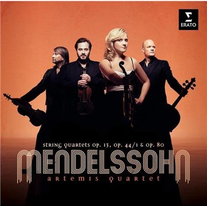 Artemis Quartett & Felix Mendelssohn-Bartholdy (1809-1847) - Streichquartette a-moll op.13, d-dur op.44/1, f-moll op.80 (2 CDs)