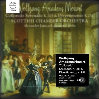 Wolfgang Amadeus Mozart (1756-1791), Alexander Janiczek & Scottish Chamber Orchestra - Colloredo Serenade Kv 203 And Divertimento Kv251