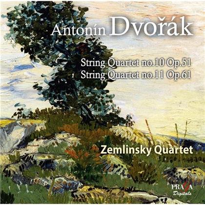 Quatuor Zemlinsky & Antonin Dvorák (1841-1904) - String Quartet No.10 Op.51, No.11 Op.61
