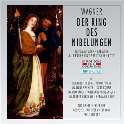 Richard Wagner (1813-1883), Blanche Thebom, Ramon Vinay, Marianne Schech, … - Der Ring Des Nibelungen - MP3-Oper - Gesamtaufnahmen - Aufführungsmitschnitte (2 CDs)