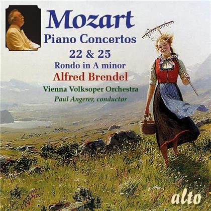 Wolfgang Amadeus Mozart (1756-1791), Paul Angerer, Alfred Brendel & Vienna Volksoper Orchestra - Piano Concertos 22 + 25, Rondo in A minor (Remastered)
