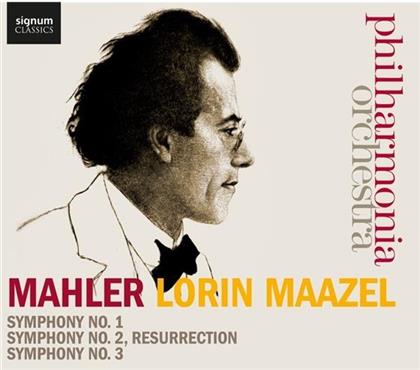 BBC Symphony Chorus, Tiffin Boys Choir, Philharmonia Voices, Gustav Mahler (1860-1911), … - Symphony No.1, 2 + 3 (3 CDs)