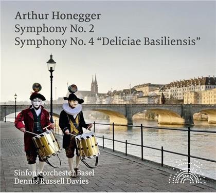 Arthur Honegger (1892-1955), Dennis Russell Davies & Sinfonieorchester Basel - Symphonien 2 & 4 Deliciae Basiliensis