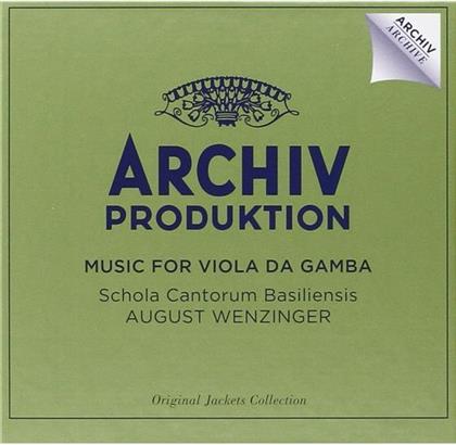 Schola Cantorum Basiliensis, Diverse (Hip-Hop) & August Wenzinger - Music For Viola Da Gamba - Original Jackets Collection - Archiv Production (4 CDs)