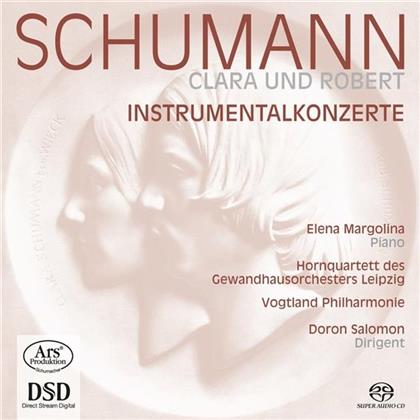 Hornquartett des Gewandhausorchesters Leipzig, Vogtland Philharmonie, Clara Schumann, Robert Schumann (1810-1856), Doron Salomon, … - Instrumentalkonzerte (Hybrid SACD)