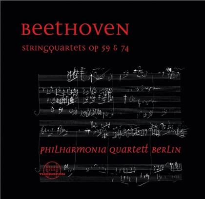 Philharmonia Quartett Berlin & Ludwig van Beethoven (1770-1827) - Beethoven: String Quartets Op 59 & 74 (2 CDs)