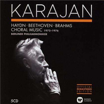 Franz Joseph Haydn (1732-1809), Ludwig van Beethoven (1770-1827), Johannes Brahms (1833-1897), Herbert von Karajan & Berliner Philharmoniker - Chorwerke 1972-1976 (5 CD)