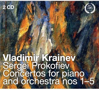 Serge Prokofieff (1891-1953), Dmitri Kitayenko, Vladimir Krainev & Moscow Philharmonic Orchestra - Concertos For Piano And Orchestra Nos 1-5 (2 CDs)