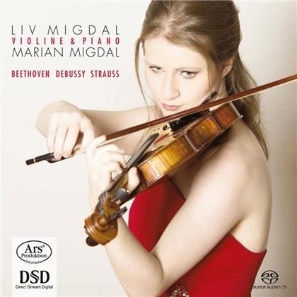 Ludwig van Beethoven (1770-1827), Claude Debussy (1862-1918), Richard Strauss (1864-1949), Liv Migdal & Marian Migdal - Violine & Piano (SACD)