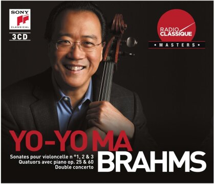 Johannes Brahms (1833-1897) & Yo-Yo Ma - Sonates Pour Violoncelle no. 1,2 & 3, Quatuor Avec Piano op. 25 & 60, Double Concerto - Radio Classique Masters (3 CDs)