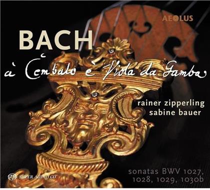 Rainer Zipperling, Johann Sebastian Bach (1685-1750) & Sabine Bauer - Sonatas For Viola Da Gamba & Harpsichord (Hybrid SACD)