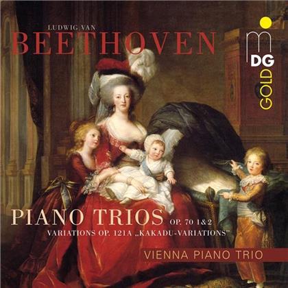 Ludwig van Beethoven (1770-1827) & Wiener Klaviertrio - Piano Trios op. 70, 1 & 2, Variations op 121A Kakadu-Variations (Hybrid SACD)