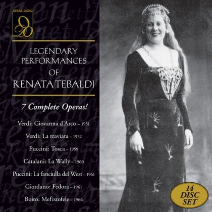 Giuseppe Verdi (1813-1901), Giacomo Puccini (1858-1924), Alfredo Catalani (1854-1983) & Renata Tebaldi - Legendary Performances Of Tebaldi (14 CDs)