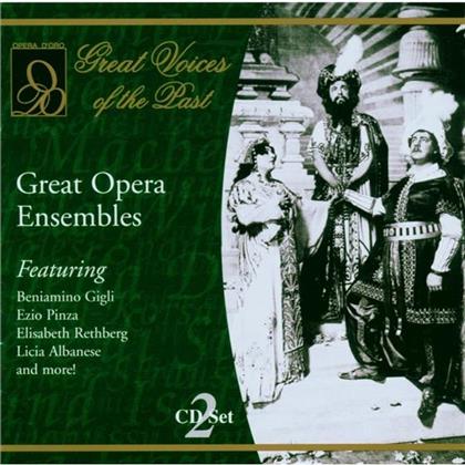 Ezio Pinza, Licia Albanese, Beniamino Gigli, Elisabeth Rethberg & + - Great Opera Ensembles (2 CDs)