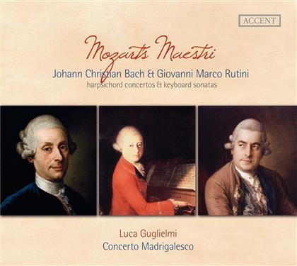 Luca Guglielmi, Concerto Madirgalesco, Wolfgang Amadeus Mozart (1756-1791) & Johann Christian Bach (1735-1782) - Cembalokonzerte/-Sonaten