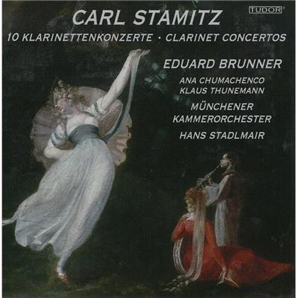 Eduard Brunner & Carl Philipp Stamitz (1745-1801) - 10 Klarinettenkonzerte (3 CDs)