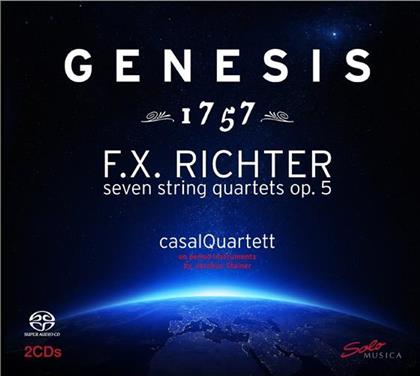 Casal Quartet & Franz Xaver Richter (1709-1789) - Genesis 1757 - Sieben Streichquartette Op.5 (2 SACDs)