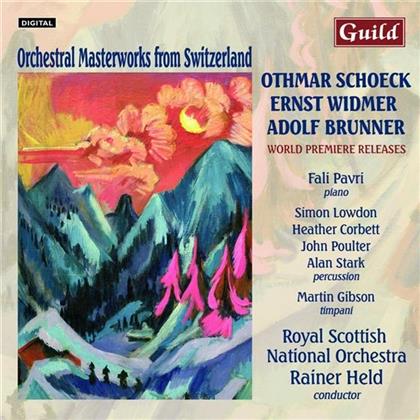 Othmar Schoeck (1886-1957), Ernst Widmer, Adolf Brunner, Rainer Held & Royal Scottish National Orchestra - Orchestral Masterworks From Switzerland - World Premiere Releases