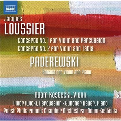 Jacques Loussier, Ignacy Jan Paderewski (1860-1941), Kostecki Adam, Kostecki Adam, Piotr Iwicki, … - Violinkonzerte / Violinsonate