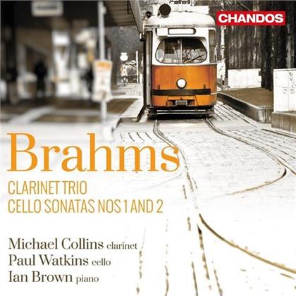 Johannes Brahms (1833-1897), Michael Collins, Paul Watkins & Ian Brown - Cellosonaten 1 & 2 / Klarinettentrio