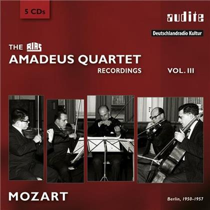 Amadeus Quartet, Wolfgang Amadeus Mozart (1756-1791), Heinrich Geuser & Cecil Aronowitz - RIAS Recordings Vol.3: Streichquartette, Klarinettenquintett, Steichquintette (5 CDs)