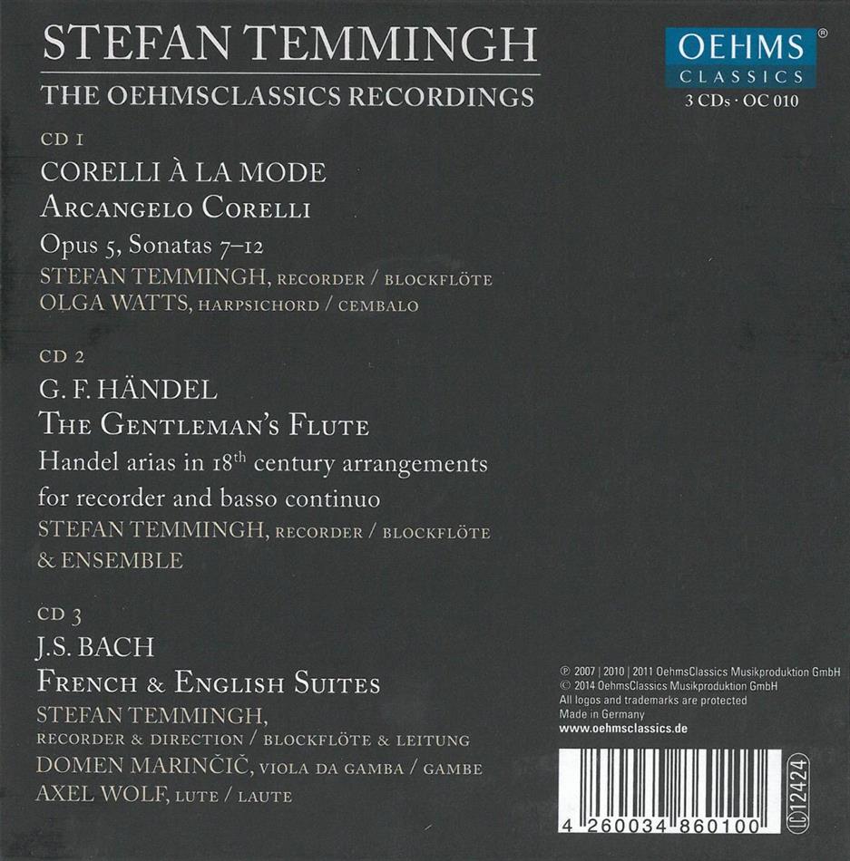 by　Friedrich　Händel　Johann　Oehmsclassics　Bach　CDs)　Temmingh,　(1685-1750),　Georg　Recordings　Sebastian　(3　Stefan　Corelli　(1685-1759)