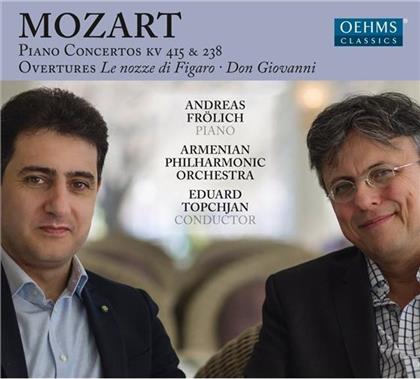Wolfgang Amadeus Mozart (1756-1791), Eduard Topchjan, Andreas Froelich & Armenian Philharmonic Orchestra - Klavierkonzerte Kv415 & 238
