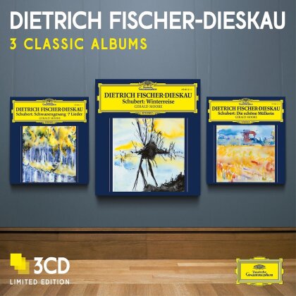 Franz Schubert (1797-1828), Dietrich Fischer-Dieskau & Gerald Moore - Winterreise / Schwanengesang / Die Schöne Müllerin - 3 Classic Albums (3 CDs)
