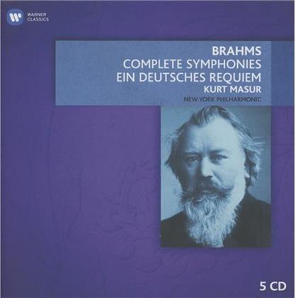 Johannes Brahms (1833-1897) & Riccardo Muti - Sinfonien1-4 / Ein Deutsches Requiem & Ouvertüren (5 CDs)