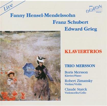 Trio Mersson, Franz Schubert (1797-1828), Fanny Hensel-Mendelssohn (1805-1847), Edvard Grieg (1843-1907), … - Klaviertrios