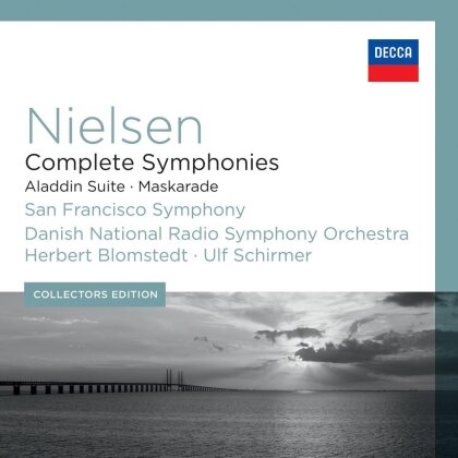Carl August Nielsen (1865-1931), Herbert Blomstedt, Ulf Schirmer, San Francisco Symphony & Danish National Radio Symphony Orchestra - Complete Symphonies / Aladdin Suite / Maskarade (6 CDs)