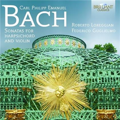 Carl Philipp Emanuel Bach (1714-1788), Federico Guglielmo & Roberto Loreggian - 6 Sonaten Für Cembalo + Violine
