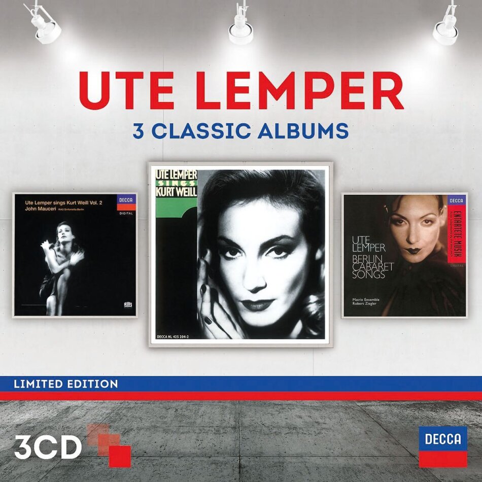 Ute Lemper - Kurt Weill Vol. 1 & 2 / Cabaret Songs 3 CDs