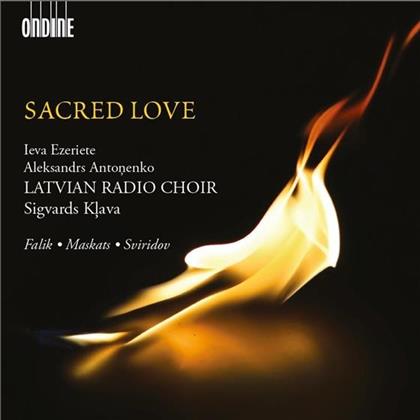 Latvian Radio Choir, Yuri Falik (1936-2009), Arturs Maskats (*1957), Georgy Sviridov (1915-1998), Sigvards Klava, … - Sacred Love