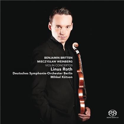 Benjamin Britten (1913-1976), Mieczyslaw Weinberg (1919-1996), Mihkel Kütson, Linus Roth & Deutsches Symphonie-Orchester Berlin - Violin Concertos (SACD)