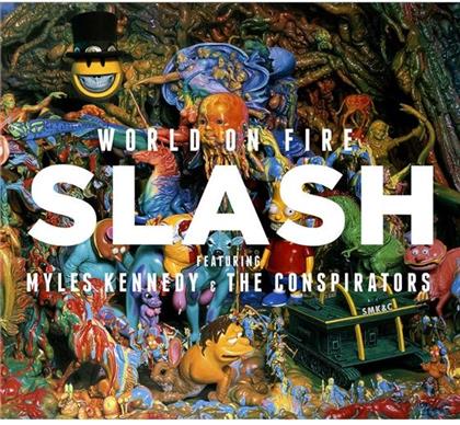 Slash feat. Myles Kennedy and The Conspirators - World On Fire - + T-Shirt L