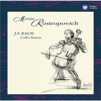 Mstislav Rostropovitsch & Johann Sebastian Bach (1685-1750) - Cellosuiten (2 CDs)