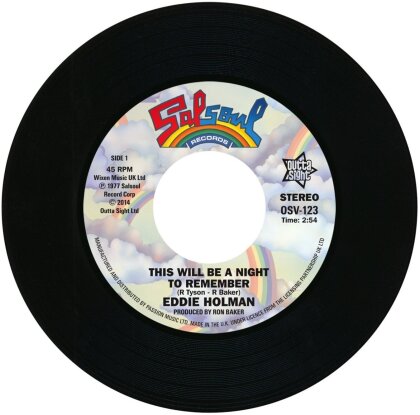Eddie Holman & Double Exposure - This Will Be A Night To Remember / Ten Per Cent - 7 Inch (7" Single)